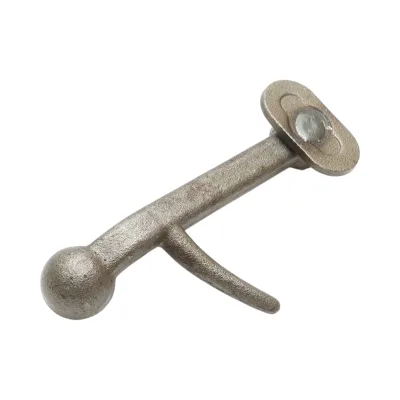 Chiusura a saracinesca del rimorchio destro con sfera e occhio 155x70x30mm