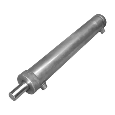 Cilindro idraulico 650 mm con filettatura M20 e raccordo idraulico Ø20 - immagine 2