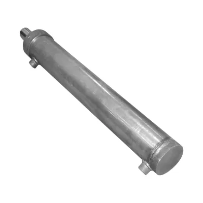 Cilindro idraulico 650 mm con filettatura M20 e raccordo idraulico Ø20 - immagine 3