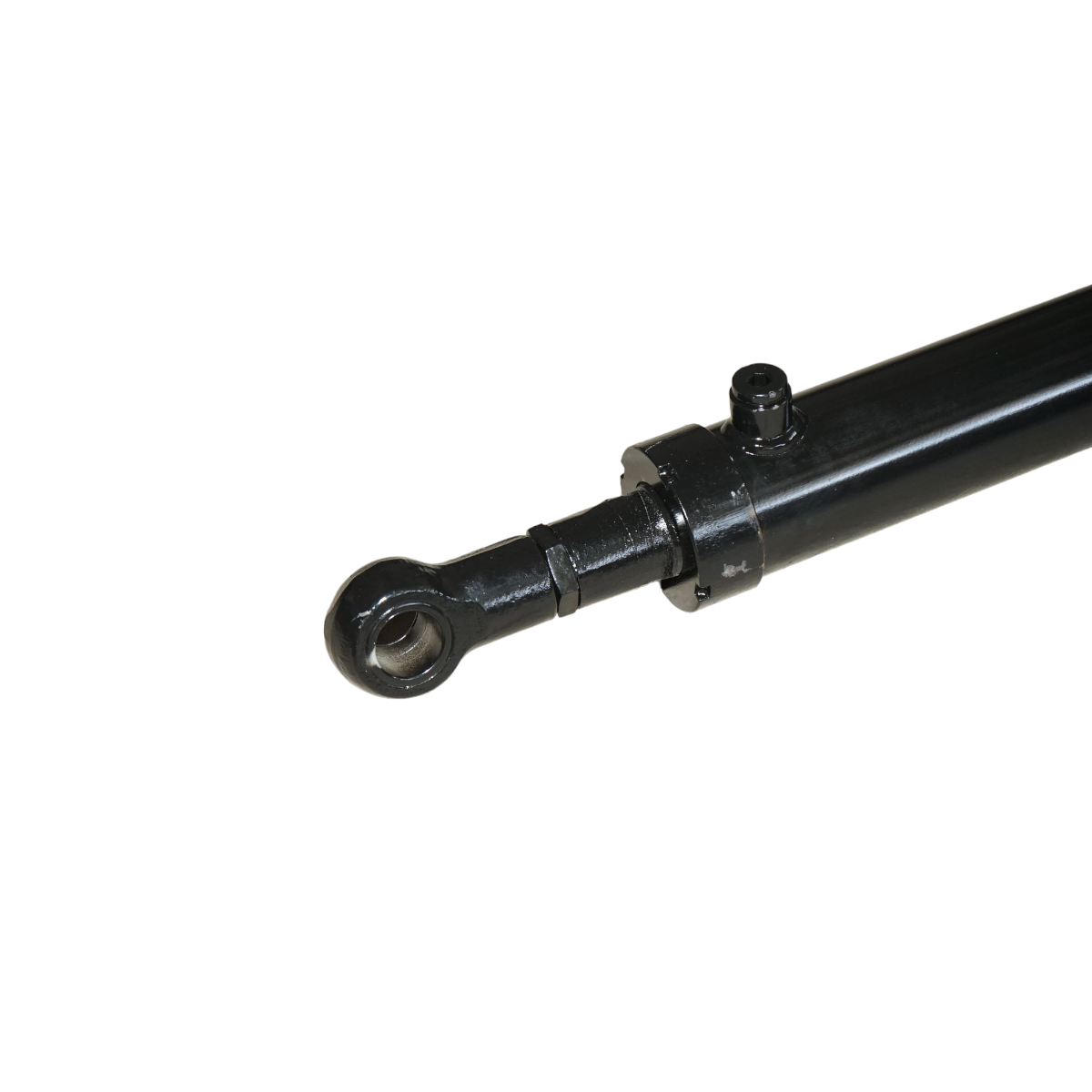 Cilindro idraulico 67x73x40x1000 con corsa di apertura 700 mm e raccordo idraulico Ø18 - immagine 5