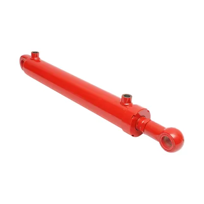Cilindro idraulico 73x63x35x660x400mm attacco olio Ø18 - immagine 2