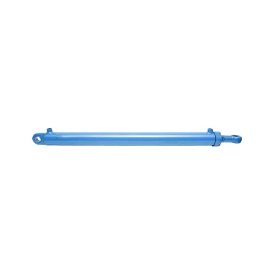 Cilindro idraulico 73x63x40x1100 con corsa di apertura 800 mm e raccordo idraulico Ø18