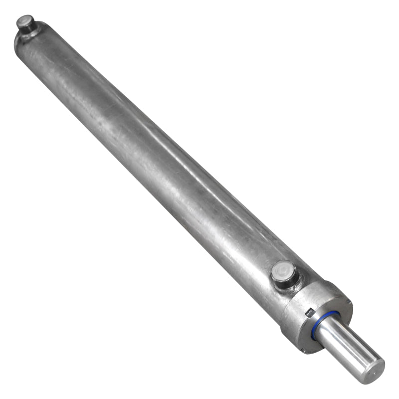 Cilindro idraulico 750 mm filettatura M20 con attacco idraulico Ø 20 - immagine 2