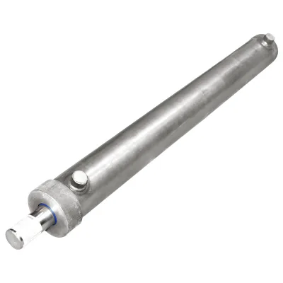 Cilindro idraulico 850 mm con filettatura M20 e raccordo idraulico Ø20 - immagine 2