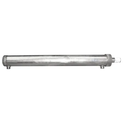 Cilindro idraulico 850 mm con filettatura M20 e raccordo idraulico Ø20