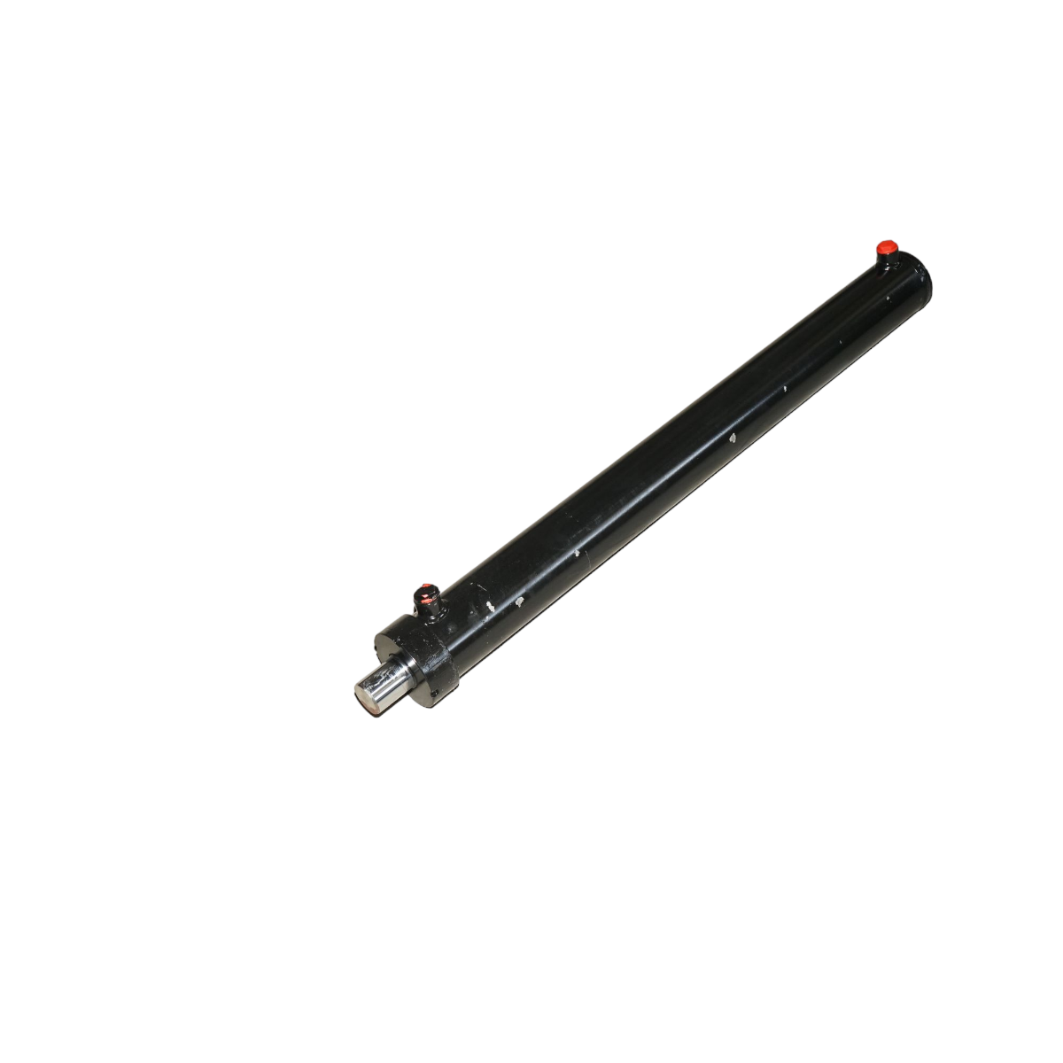 Cilindro idraulico 900 mm con filettatura M20 e raccordo idraulico Ø20 - immagine 2