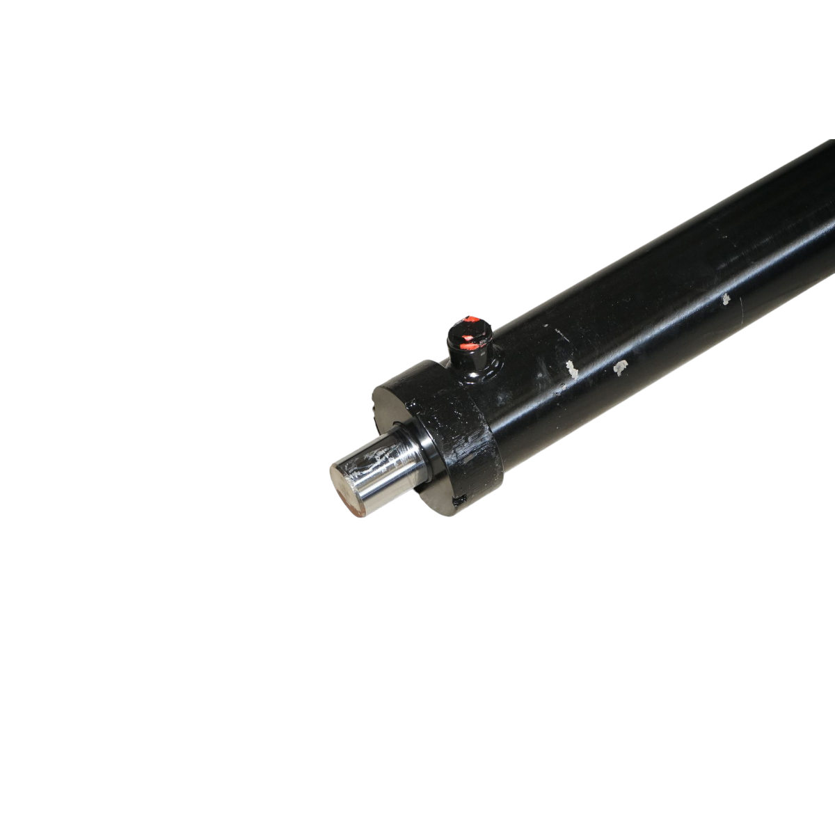 Cilindro idraulico 900 mm con filettatura M20 e raccordo idraulico Ø20 - immagine 5
