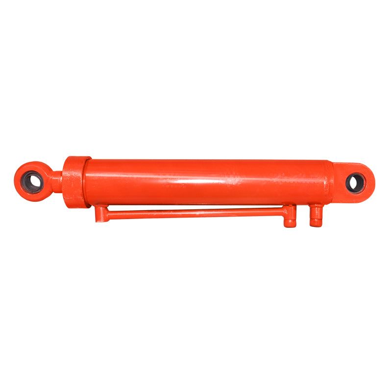 Cilindro idraulico 90x100x50x710x570x420 con connessione idraulica esterna ghiera 26 e riduzione interna 12