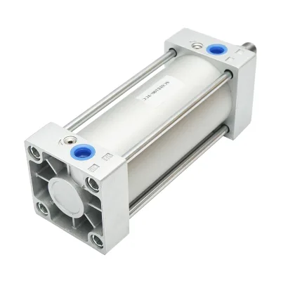 Cilindro pneumatico in alluminio fi 63mm, corsa 100mm - immagine 3