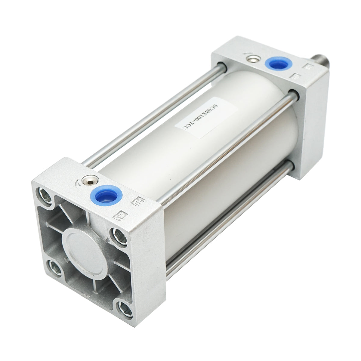 Cilindro pneumatico in alluminio fi 63mm, corsa 100mm - immagine 3