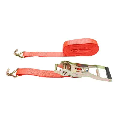 Cinghia di ancoraggio merci 10m x 50mm 5T, Cinghia con cricchetto Ergo e gancio