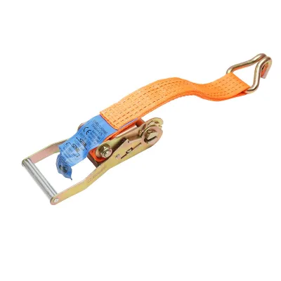 Cinghia di ancoraggio merci 15m x 50mm 5T, Cinghia a cricchetto e gancio - immagine 3
