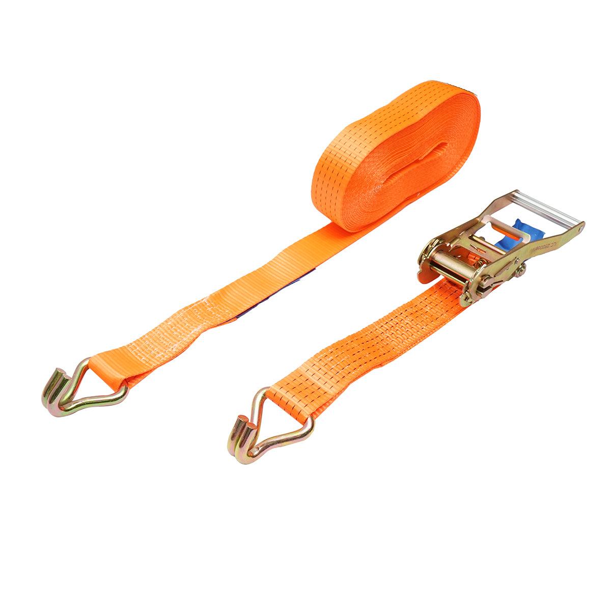 Cinghia di ancoraggio merci 15m x 50mm 5T, Cinghia a cricchetto e gancio - immagine 2
