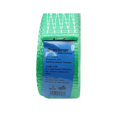 Cinghia di ancoraggio merci 6m x 35mm 1T, Cinghia a cricchetto e gancio 1000kg - immagine 4