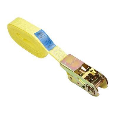 Cinghia di Ancoraggio Merci Cinghia di fissaggio, 5m x 25mm 245kg, Cricchetto - immagine 2