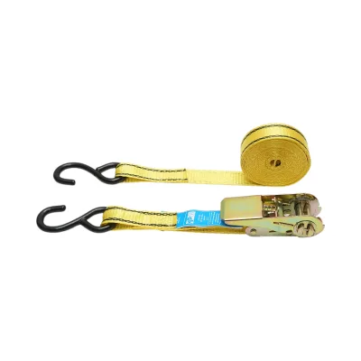 Cinghia di ancoraggio per carichi 5mx25mm 225Kg (cricchetto semplice) Crownman - immagine 2
