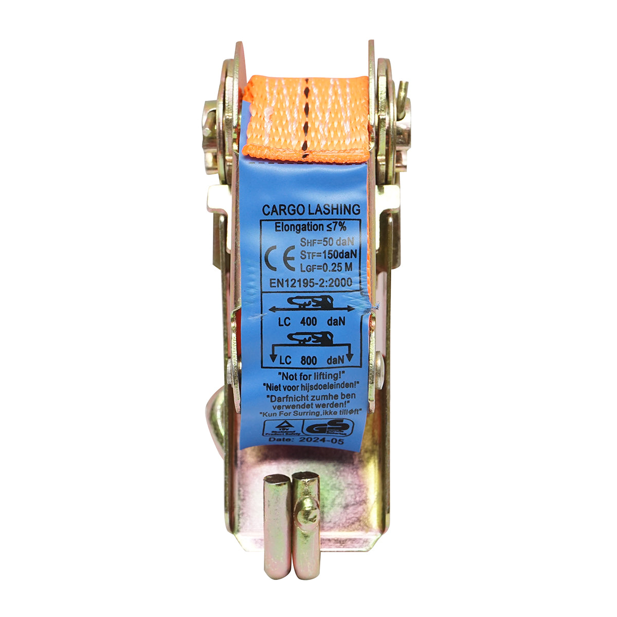 Cinghia di ancoraggio per carico 5mx25mm 800Kg (cricchetto singolo) - immagine 3