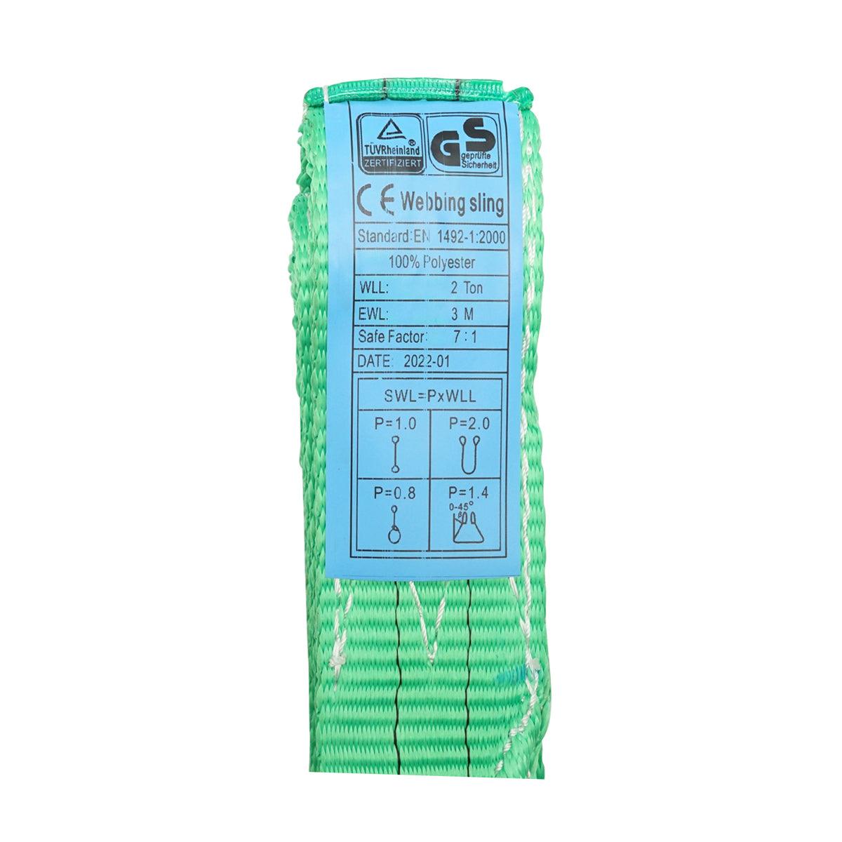 Cinghia di sollevamento 2T, 3m x 50mm - immagine 3