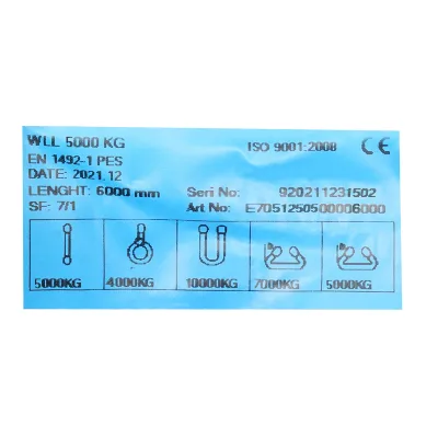 Cinghia di sollevamento 6mx125mm 5T - immagine 3