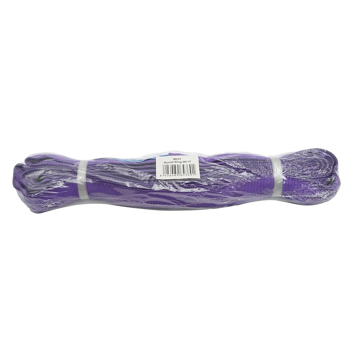 Cinghia di sollevamento in poliestere, 2m x 45mm, Portata 1T - immagine 3