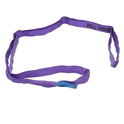 Cinghia di sollevamento in poliestere, 2m x 45mm, Portata 1T - immagine 2