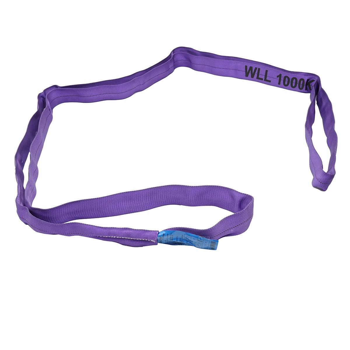 Cinghia di sollevamento in poliestere, 2m x 45mm, Portata 1T - immagine 2