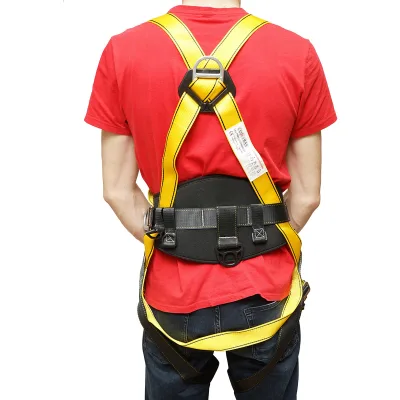 Cintura di sicurezza tipo imbracatura regolabile in 3 punti, 5 ganci, resistenza massima 2000 kg Crownman. - immagine 5