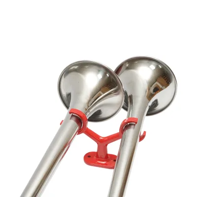 Clacson a 2 trombe rosso 12V/24V per compressore d’aria. - immagine 5
