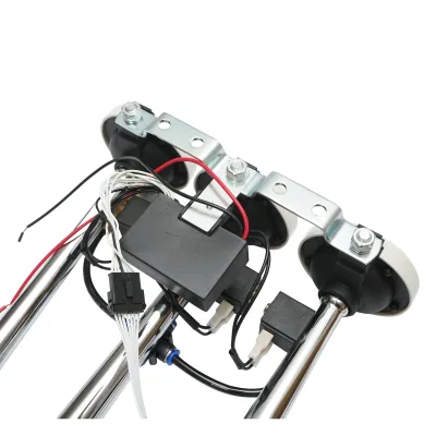 Clacson a 3 trombe 24V con 6 melodie per compressore d’aria - immagine 4