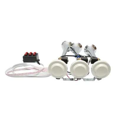 Clacson a 3 trombe 24V con 6 melodie per compressore d’aria - immagine 2