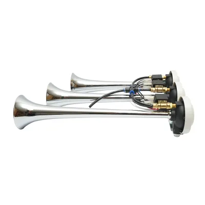 Clacson a 3 trombe 24V per compressore d’aria - immagine 3