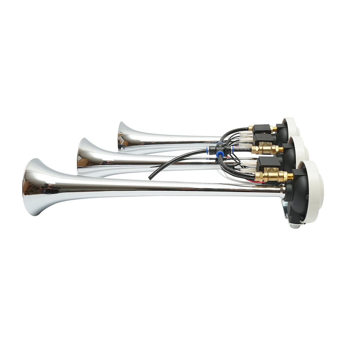 Clacson a 3 trombe 24V per compressore d’aria - immagine 3