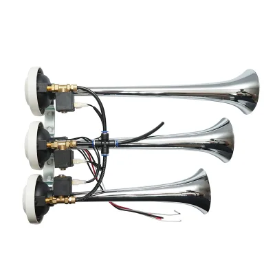 Clacson a 3 trombe 24V per compressore d’aria - immagine 4