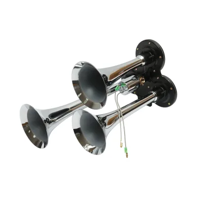 Clacson a 3 trombe per compressore d’aria 12/24V.