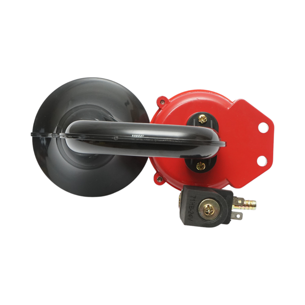 Clacson pneumatic 24V a tromba per compressore d’aria - immagine 4