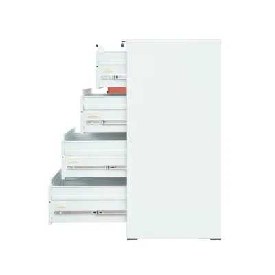 Classificatore metallico a 4 cassetti – 1337×462×620 mm, RAL 7035 Breckner Germany - immagine 5