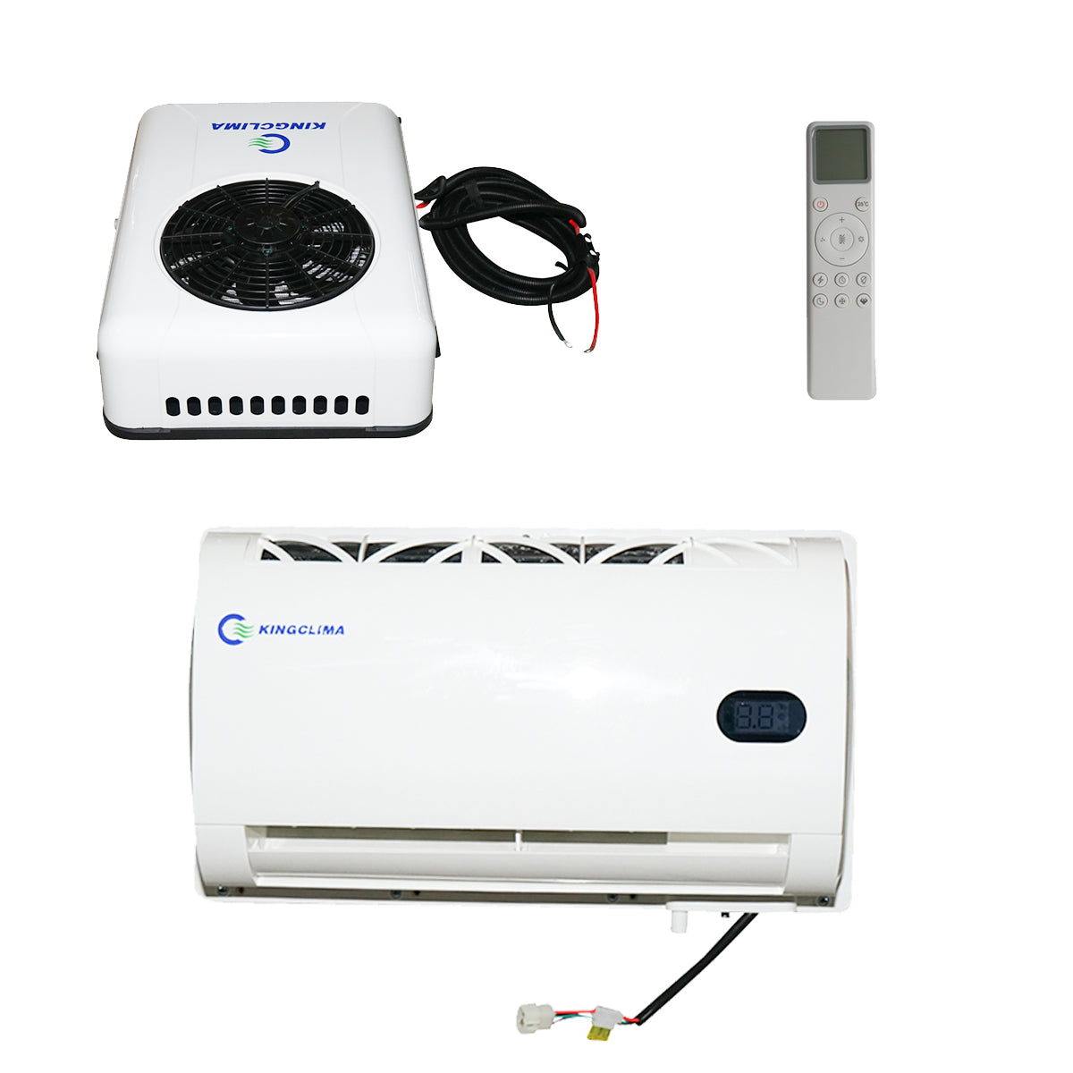 Climatizzatore fisso per macchinari industriali – 12V, 2600W, 8900 BTU, con telecomando