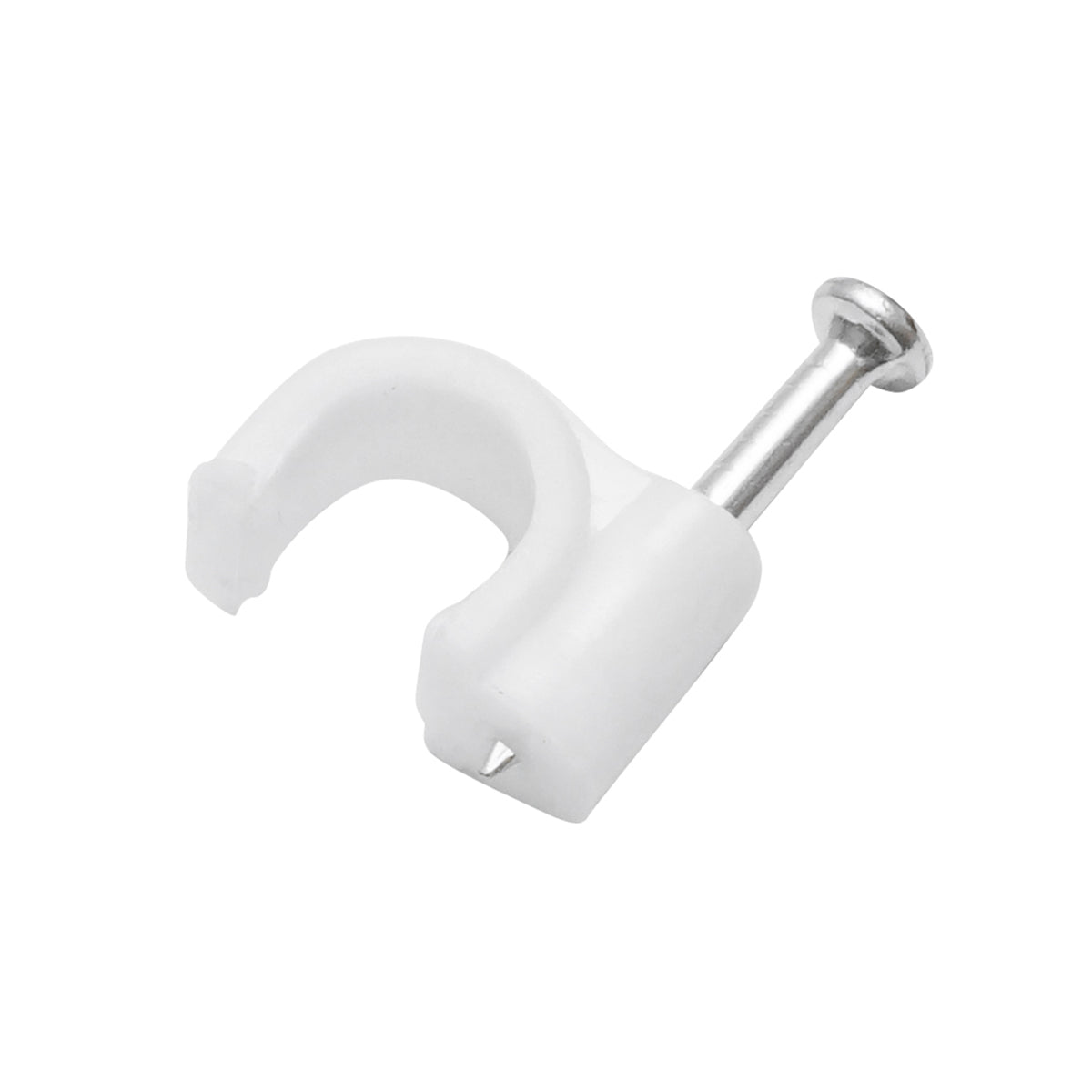 Clip per chiodi da 6 mm per fissaggio cavi, 100 pezzi - immagine 2