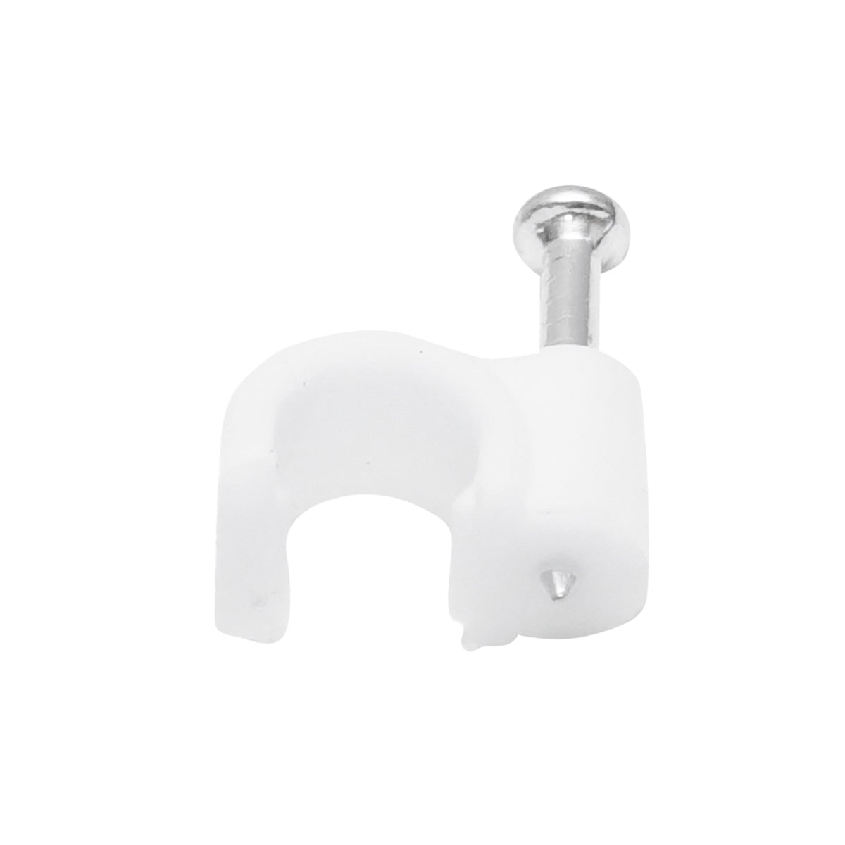 Clip per chiodi da 6 mm per fissaggio cavi, 100 pezzi - immagine 3