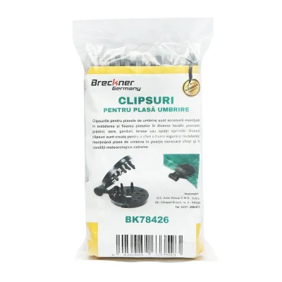 Clips di Fissaggio per Rete Ombreggiante, Pinze per Fissaggio Reti, Clip per Rete FRANGISOLE FRANGIVISTA, BRECKNER Germany - immagine 3