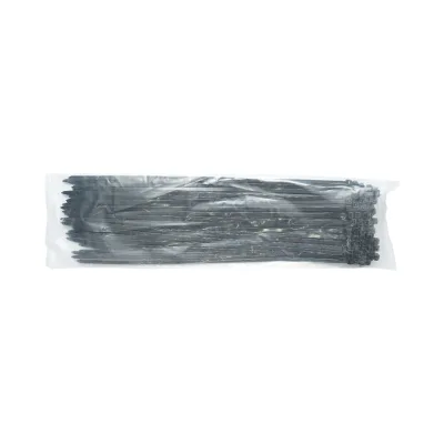 Collare in plastica nera sfaccettato 4,7x350mm per il fissaggio di copricerchi auto 100 pezzi/set Longroad - immagine 5