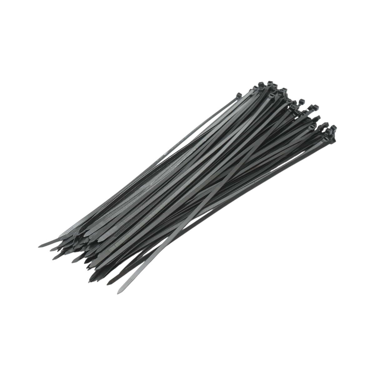 Collare in plastica nera sfaccettato 4,7x350mm per il fissaggio di copricerchi auto 100 pezzi/set Longroad