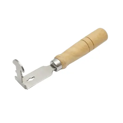 Coltello da apicoltore con manico in legno per la pulizia dei telaini di cera e propoli - immagine 3