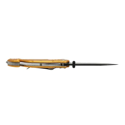 Coltello pieghevole multifunzionale in acciaio inossidabile, manico in alluminio, con clip per cintura, 205 mm, Crownman - immagine 4