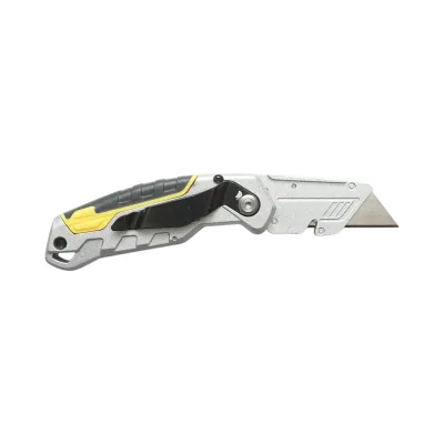 Coltello pieghevole professionale con lama in acciaio SK5 da 19 mm e corpo in alluminio Crownman per impieghi gravosi. - immagine 2