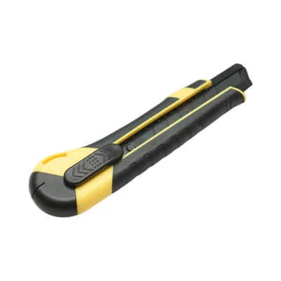 Coltello professionale con lama in acciaio SK5 da 18 mm, corpo in ABS con impugnatura Crownman in TPR. - immagine 3