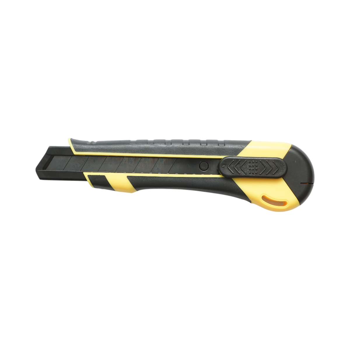 Coltello professionale con lama in acciaio SK5 da 18 mm, corpo in ABS con impugnatura Crownman in TPR.