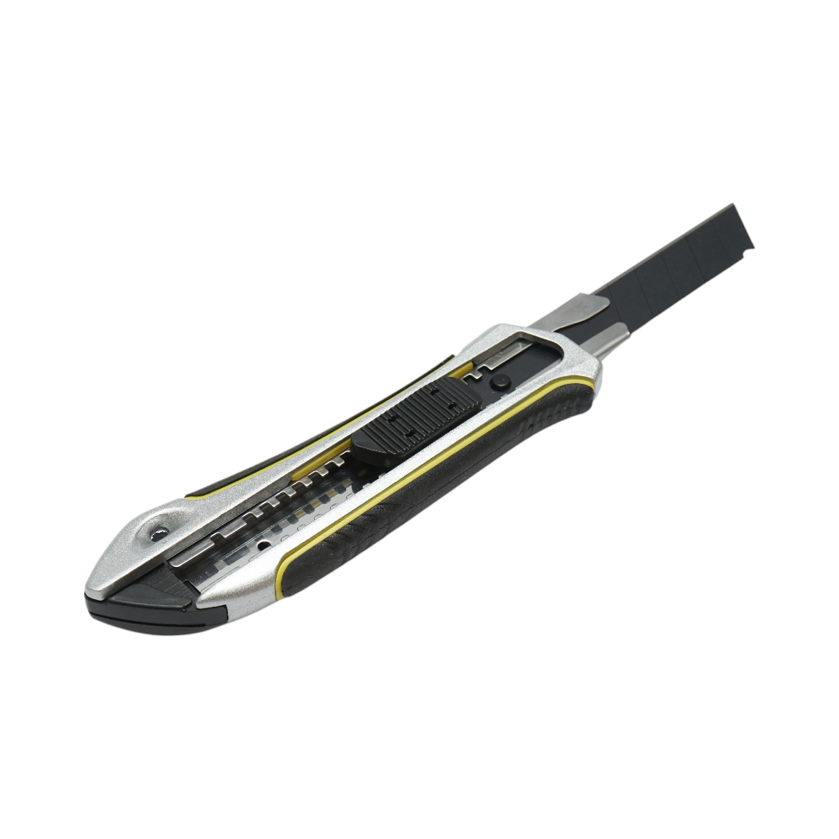 Coltello professionale da taglio, lama da 18 mm con impugnatura antiscivolo, corpo in lega di zinco Crownman - immagine 4