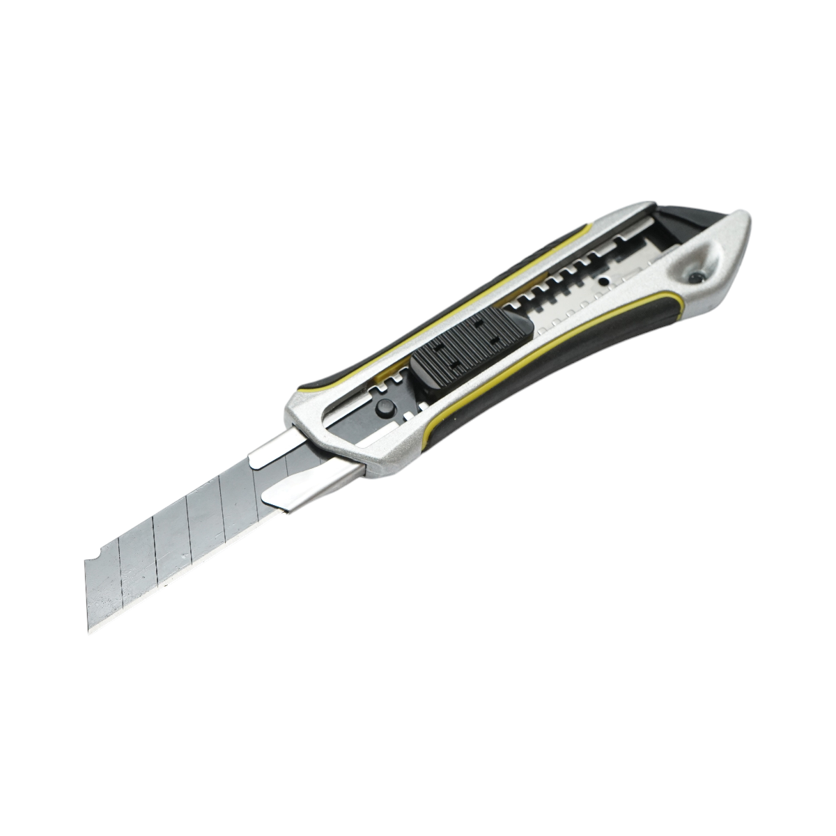 Coltello professionale da taglio, lama da 18 mm con impugnatura antiscivolo, corpo in lega di zinco Crownman - immagine 3