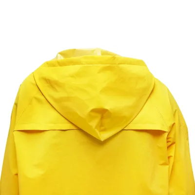 Completo impermeabile taglia L con cappuccio e salopeta in poliestere e PVC, giallo Breckner Germany - immagine 6